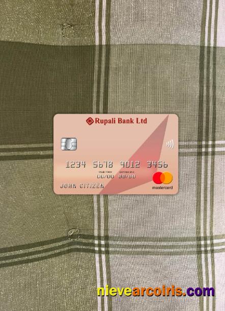 Bangladesh Rupali bank mastercard photolook